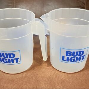 Bud Light Clear Plastic Pitchers